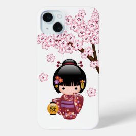 Sakura Kokeshi Doll - Niedliches japanisches Geish Case-Mate iPhone Hülle