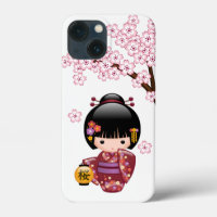 Sakura Kokeshi Doll - Niedliches japanisches Geish