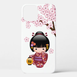 Sakura Kokeshi Doll - Niedliches japanisches Geish Case-Mate iPhone Hülle