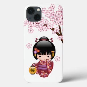 Sakura Kokeshi Doll - Niedliches japanisches Geish Case-Mate iPhone Hülle