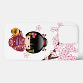 Sakura Kokeshi Doll - Niedliches japanisches Geish Case-Mate iPhone Hülle (Rückseite (Horizontal))