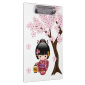 Sakura Kokeshi Doll - Niedliches japanisches Geish Klemmbrett (Rechts)