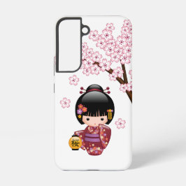Sakura Kokeshi Doll - Niedliches japanisches Geish Samsung Galaxy Hülle