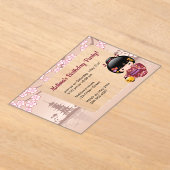 Sakura Kokeshi Transparentes Geburtstagsfenster Be Acryleinladungen (Ablage )