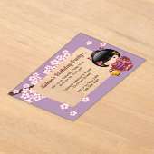 Sakura Kokeshi Transparentes Geburtstagsfenster Li Acryleinladungen (Ablage )