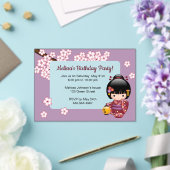 Sakura Kokeshi Transparentes Geburtstagsfenster Li Acryleinladungen (In Situ (Hochzeit))