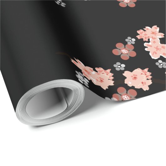 Sakura Lack Geschenkpapier (Rolleneckpunkt)