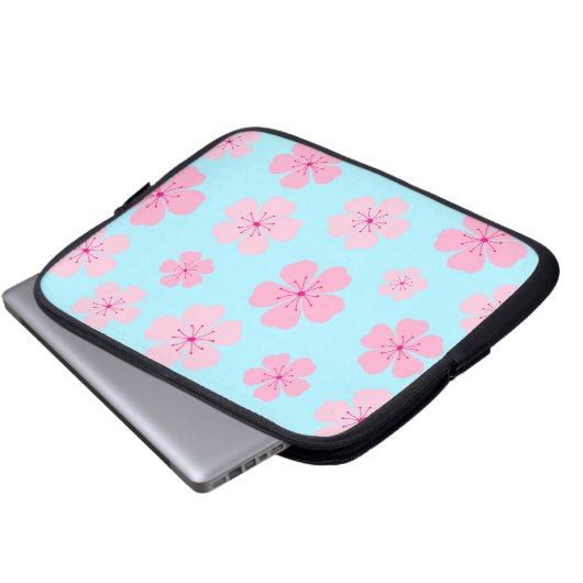 Sakura Laptopschutzhülle (Vorne Knopf)