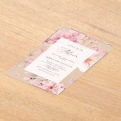 Sakura Liebe ist in Bloom Brautparty Acryleinladungen (Ablage )