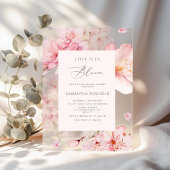 Sakura Liebe ist in Bloom Brautparty Acryleinladungen