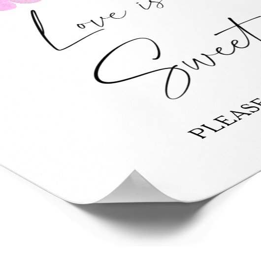 Sakura - Liebe ist süß und nimmt eine Leckerei Poster (Ecke)