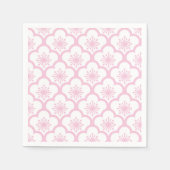 Sakura Light Pink - White Serviette (Vorderseite)