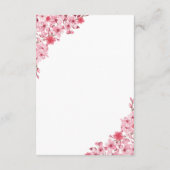 Sakura Love Wedding – Cherry Blossom Begleitkarte (Rückseite)