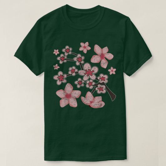 Sakura Lover Japanisch Rosa Blume Hübsch Cherry Bl T-Shirt (Design vorne)