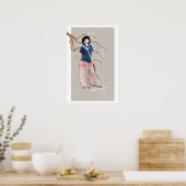 Sakura-Mädchen Poster (Küche)