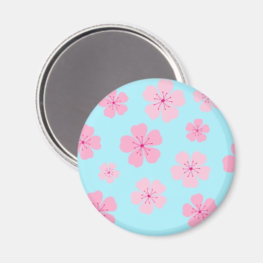 Sakura Magnet (Vorderseite/Rückseite)