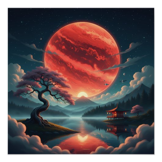 Sakura Mond Poster (Vorderseite)