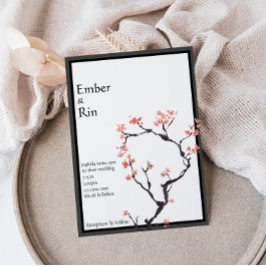 Sakura Mountain | Einladung zur Hochzeit an Lässig