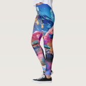 Sakura Mountain: Frühlingsszene Leggings (Links)