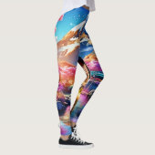 Sakura Mountain: Frühlingsszene Leggings (Rechts)