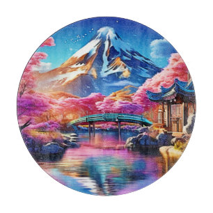 Sakura Mountain: Frühlingsszene Schneidebrett