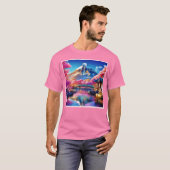 Sakura Mountain: Frühlingsszene T-Shirt (Vorne ganz)
