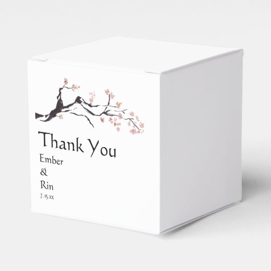 Sakura Mountain | Lässig Paper Bevorzugung Box Geschenkschachtel (Vorderseite)