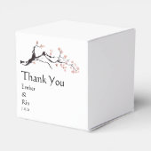 Sakura Mountain | Lässig Paper Bevorzugung Box Geschenkschachtel (Rückseite)