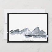 Sakura Mountain | Lässig V2 Grenzen Save the Date (Rückseite)