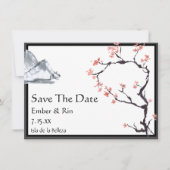 Sakura Mountain | Lässig V2 Grenzen Save the Date (Vorderseite)