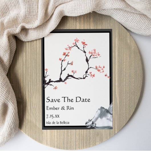 Sakura Mountain | Lässig v3 Grenzen Save the Date