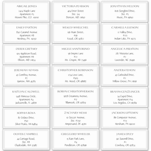 Sakura Mountain | Lässige Guest Address Labels (Vorderseite)