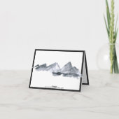 Sakura Mountain | Lässige Hochzeit Dankeskarte (Rückseite)