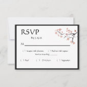 Sakura Mountain | Lässige UAWG v2 Grenze mit Datum RSVP Karte (Vorderseite)