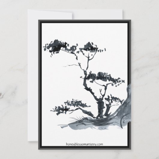 Sakura Mountain | Lässige Vertragspartei Einladung (Rückseite)