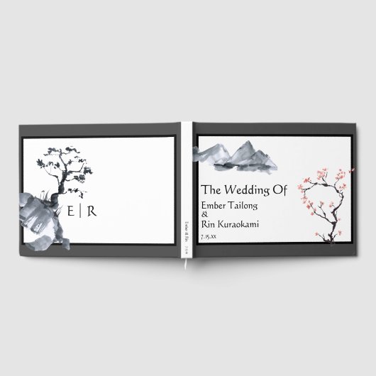 Sakura Mountain | Lässiges Gästebuch (Voll)