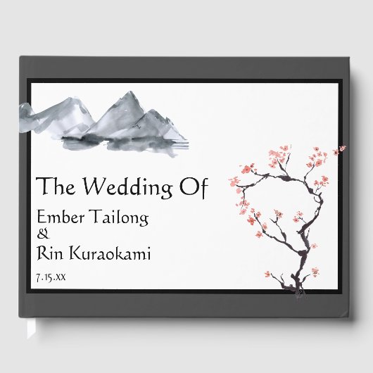 Sakura Mountain | Lässiges Gästebuch (Vorderseite)