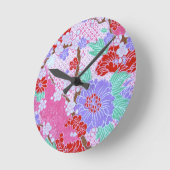 Sakura-Muster-Uhr Runde Wanduhr (Winkel)