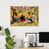 Sakura - Nachmittags Picnic Poster (Heimbüro)