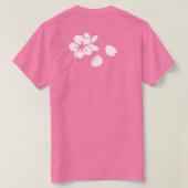 Sakura or Japanese Cherry Blossom Kanji T-Shirt (Design Rückseite)