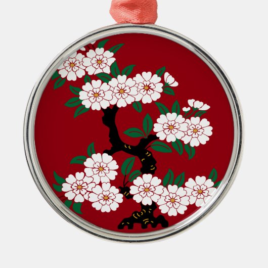 SAKURA ORNAMENT AUS METALL (Vorne)