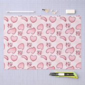 Sakura Petals mit Kanji Seidenpapier (Handwerk)