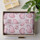 Sakura Petals mit Kanji Seidenpapier (Geschenk)