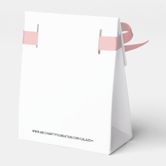 Sakura Pink Brustkrebs Fundraiser QR Code Geschenkschachtel (Rückseite)