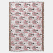 Sakura Pink Cherry Blossom Baumdesign Decke (Vorderseite Vertikal)