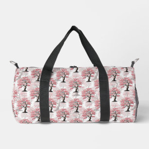 Sakura Pink Cherry Blossom Baumdesign Duffle Bag