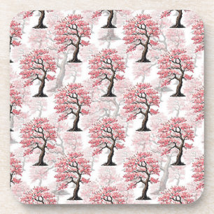 Sakura Pink Cherry Blossom Baumdesign Getränkeuntersetzer