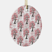 Sakura Pink Cherry Blossom Baumdesign Keramik Ornament (Rechts)