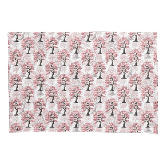 Sakura Pink Cherry Blossom Baumdesign Kissenbezug (Vorderseite)
