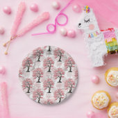 Sakura Pink Cherry Blossom Baumdesign Pappteller (Party)